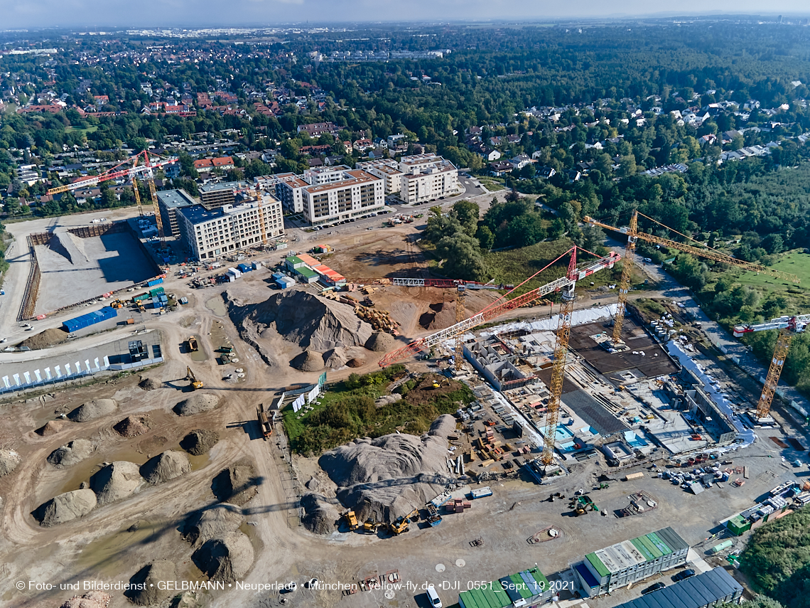 19.09.2021 - Aktuelle Luftbilder aus dem Alexisquartier und Pandion Verde in Neuperlach in München 19.09.2021 - Aktuelle Luftbilder aus dem Alexisquartier und Pandion Verde in Neuperlach in München